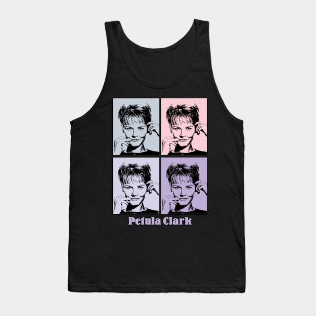 Petula Clark Pop Art Tank Top by KERIKIL